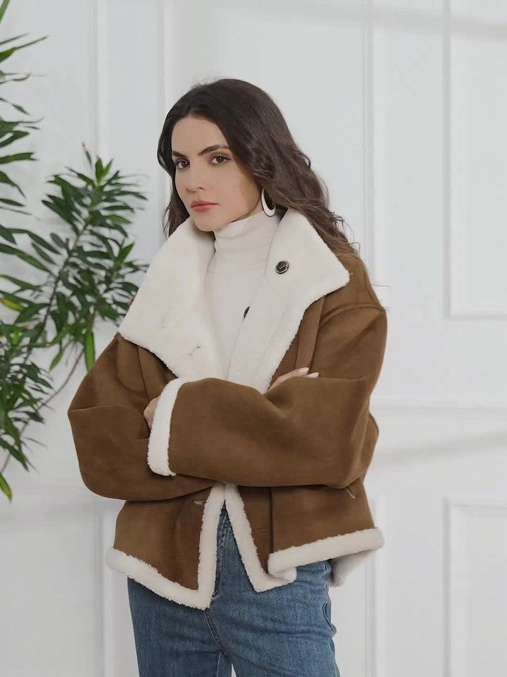 Clara  | Shearling - Lined Jacket