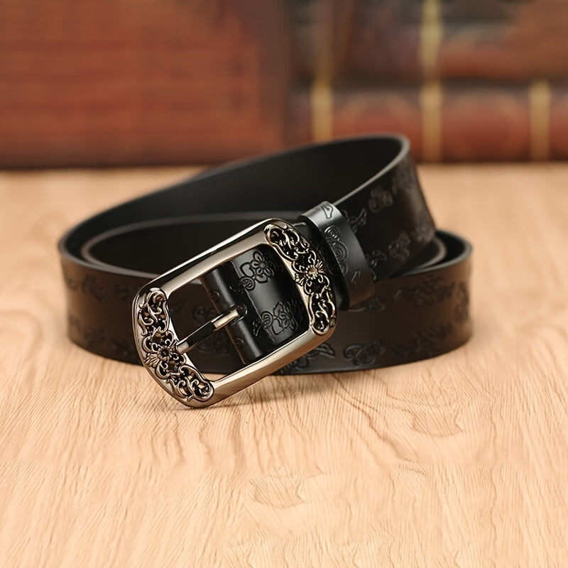 Everett | Ornate Leather Belt