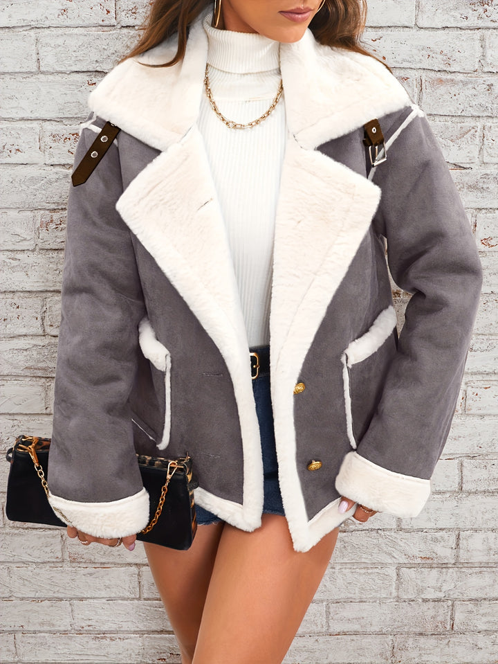 Sophie | Shearling Aviator Jacket