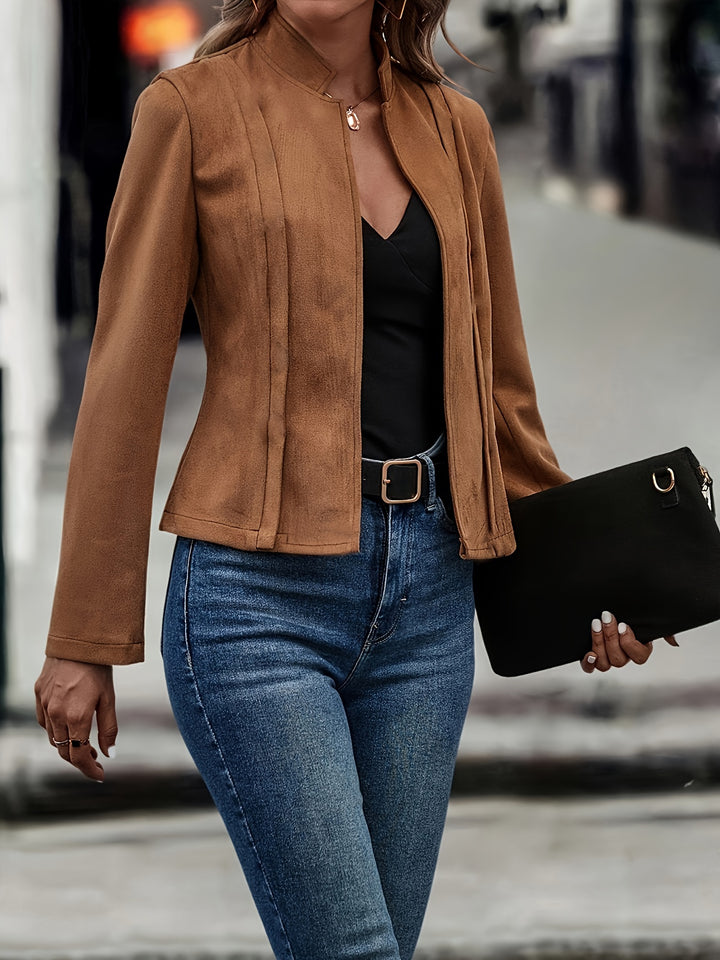 Anne - Suede Moto Jacket