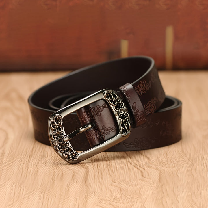 Everett | Ornate Leather Belt