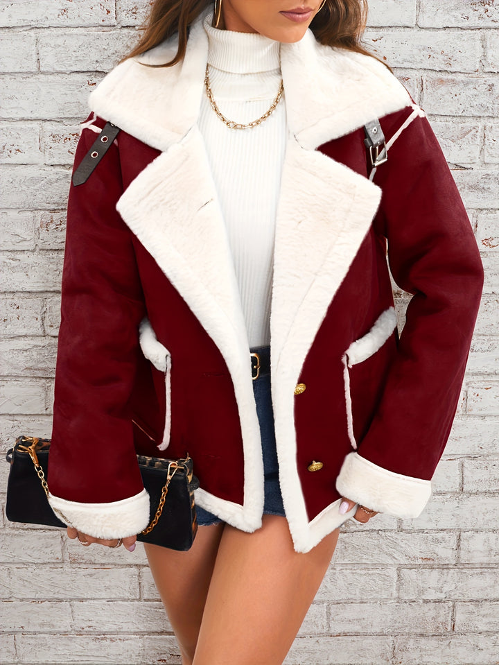 Sophie | Shearling Aviator Jacket