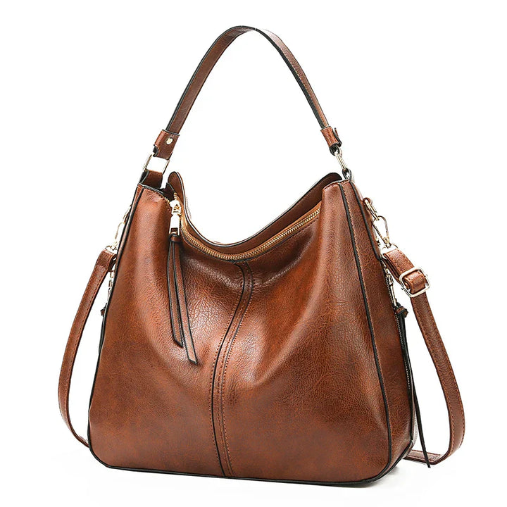 Elayne | Vintage Leather Shoulder Bag