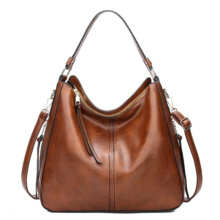 Elayne | Vintage Leather Shoulder Bag