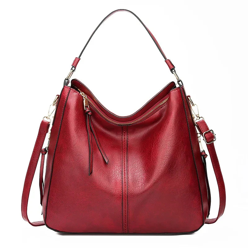 Elayne | Vintage Leather Shoulder Bag