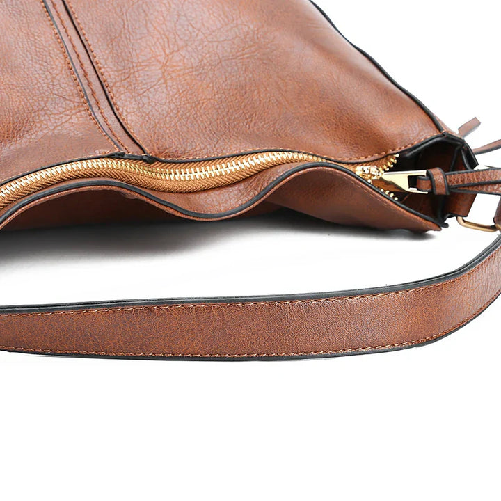 Elayne | Vintage Leather Shoulder Bag