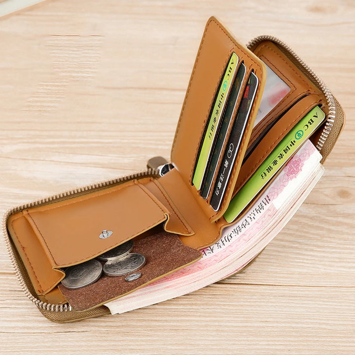 Gegoire | Secure Zippered Leather Wallet