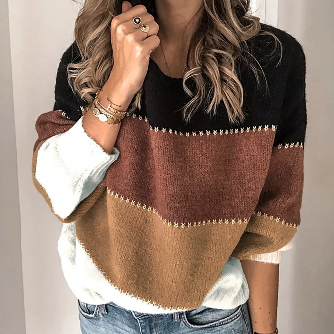 LEA - Warm and Soft Striped Sweater