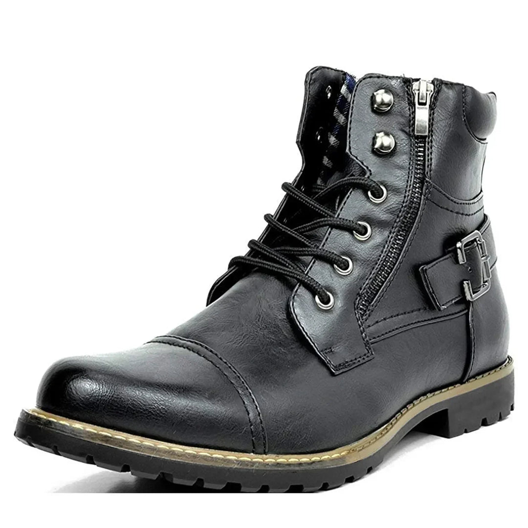 Logan | Leather Lace-Up Boots