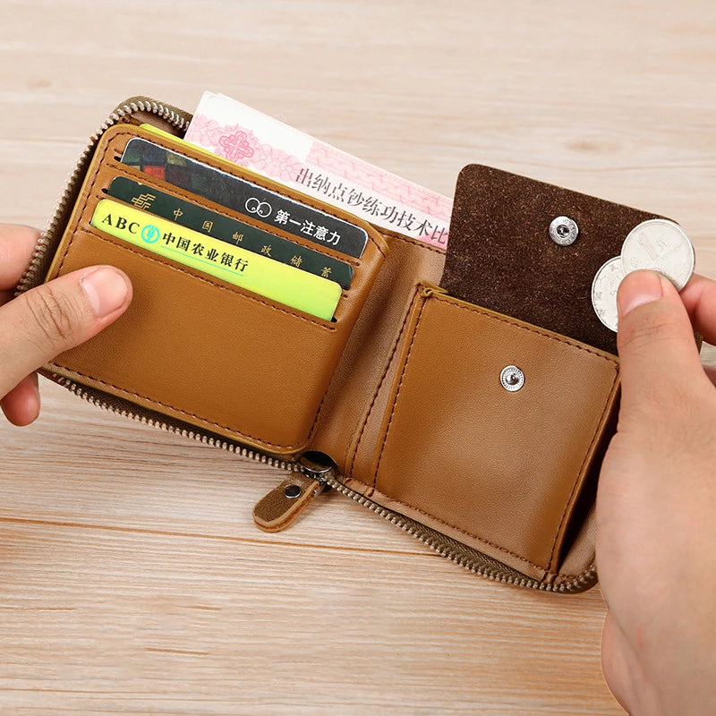 Gegoire | Secure Zippered Leather Wallet