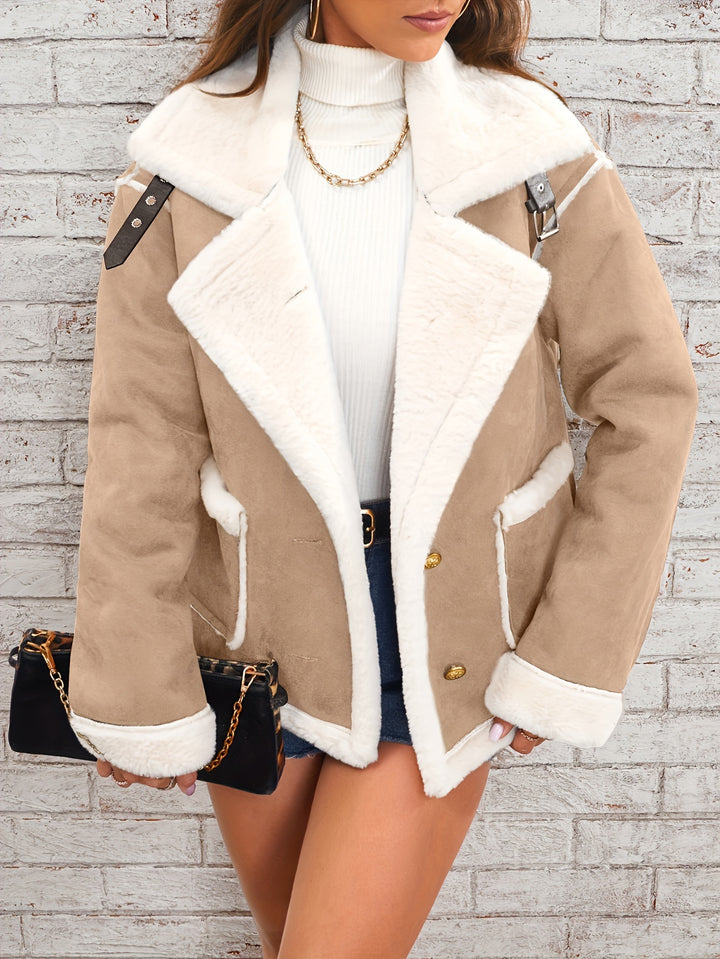 Sophie | Shearling Aviator Jacket