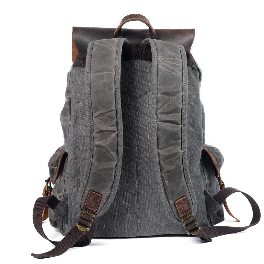 Aiden | Canvas Leather Backpack