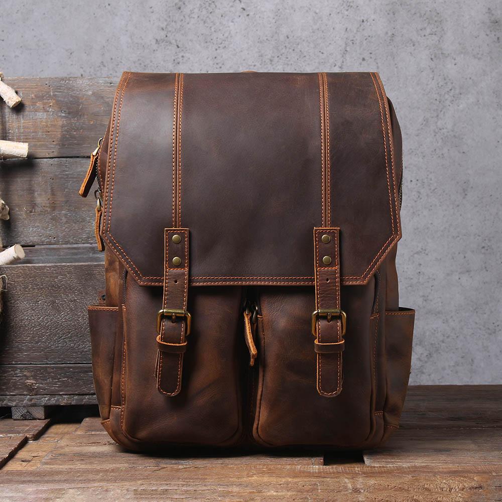 Rowan | Brown Leather Rucksack