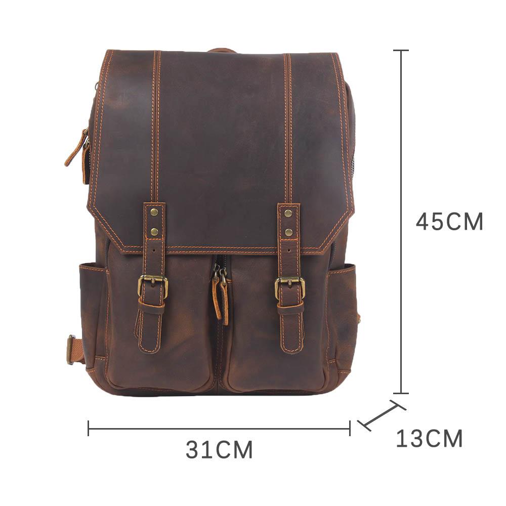 Rowan | Brown Leather Rucksack