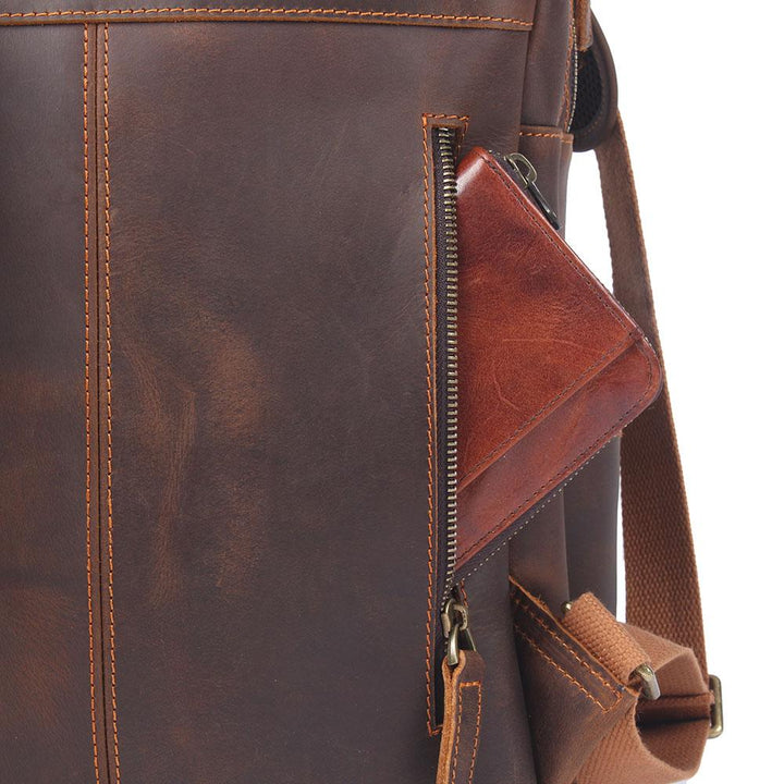 Rowan | Brown Leather Rucksack