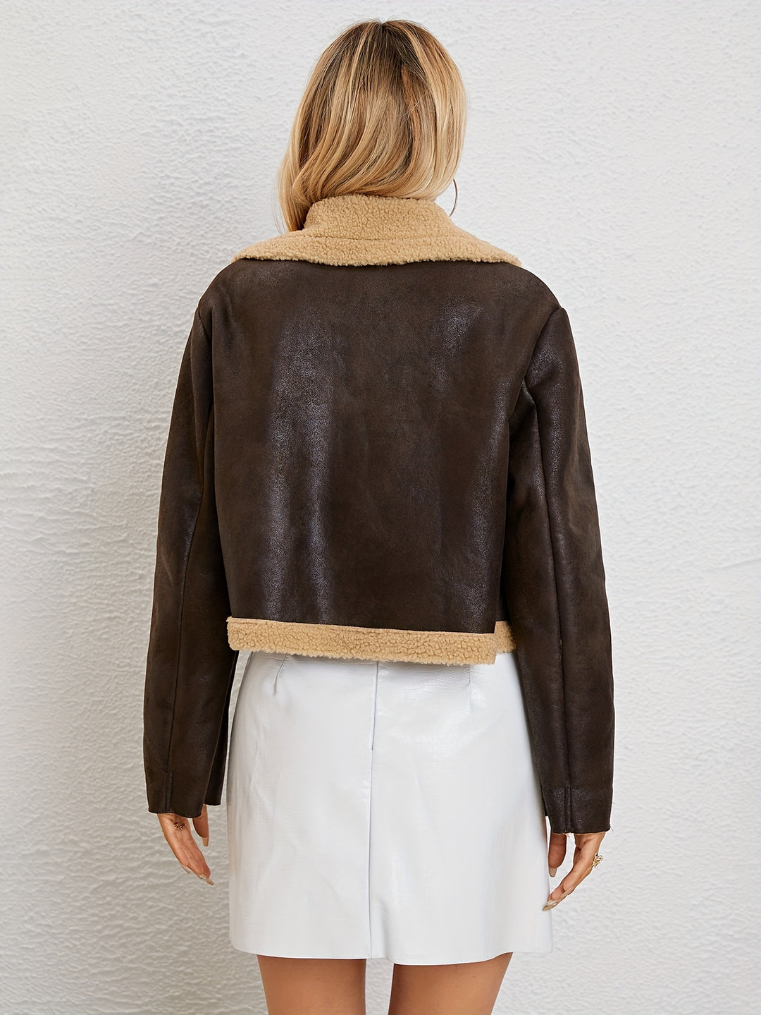 Helen | Cropped Shearling Jacket