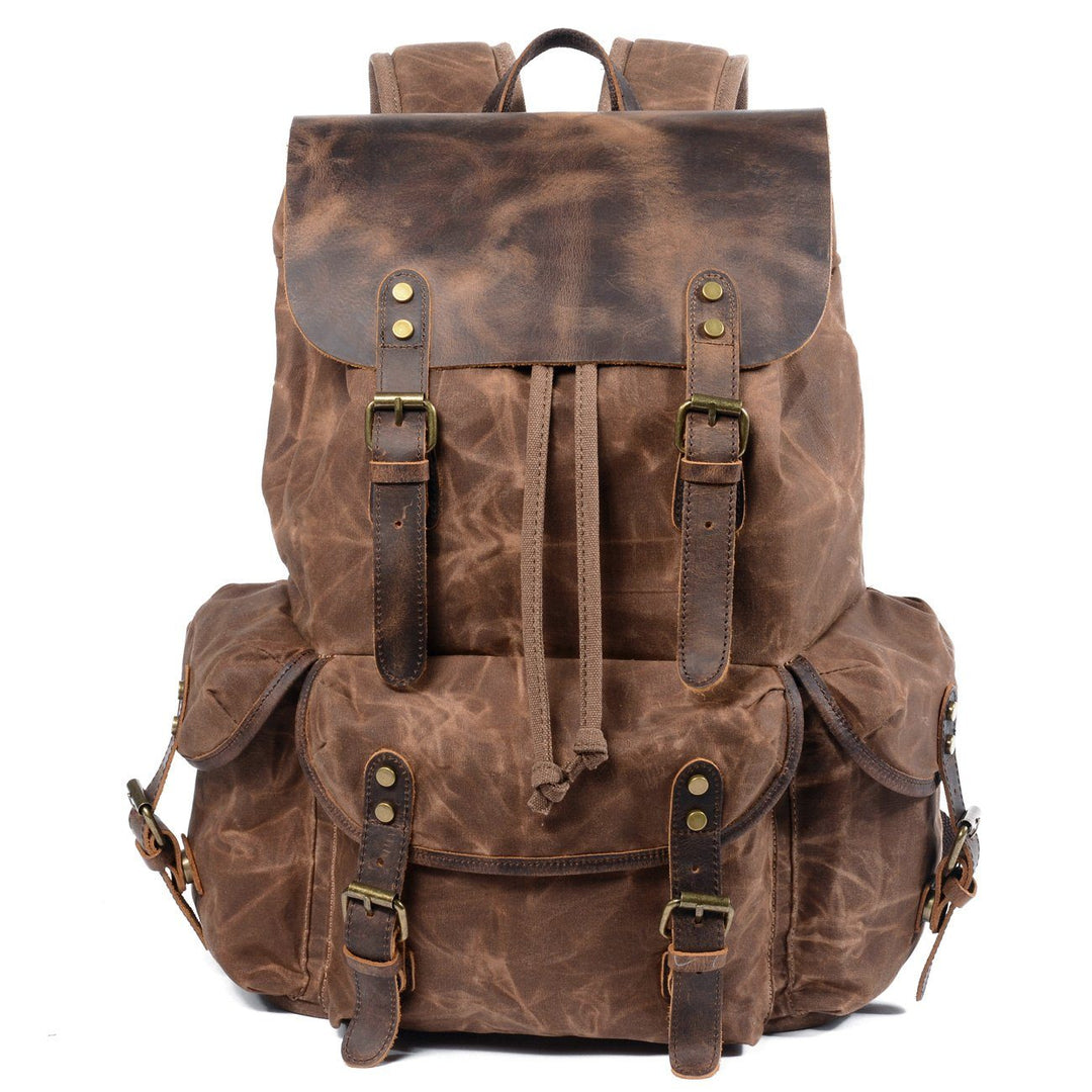 Aiden | Canvas Leather Backpack