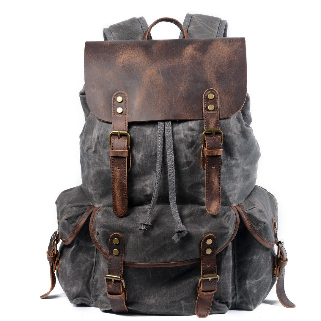 Aiden | Canvas Leather Backpack