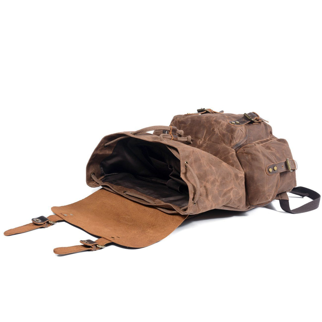 Aiden | Canvas Leather Backpack