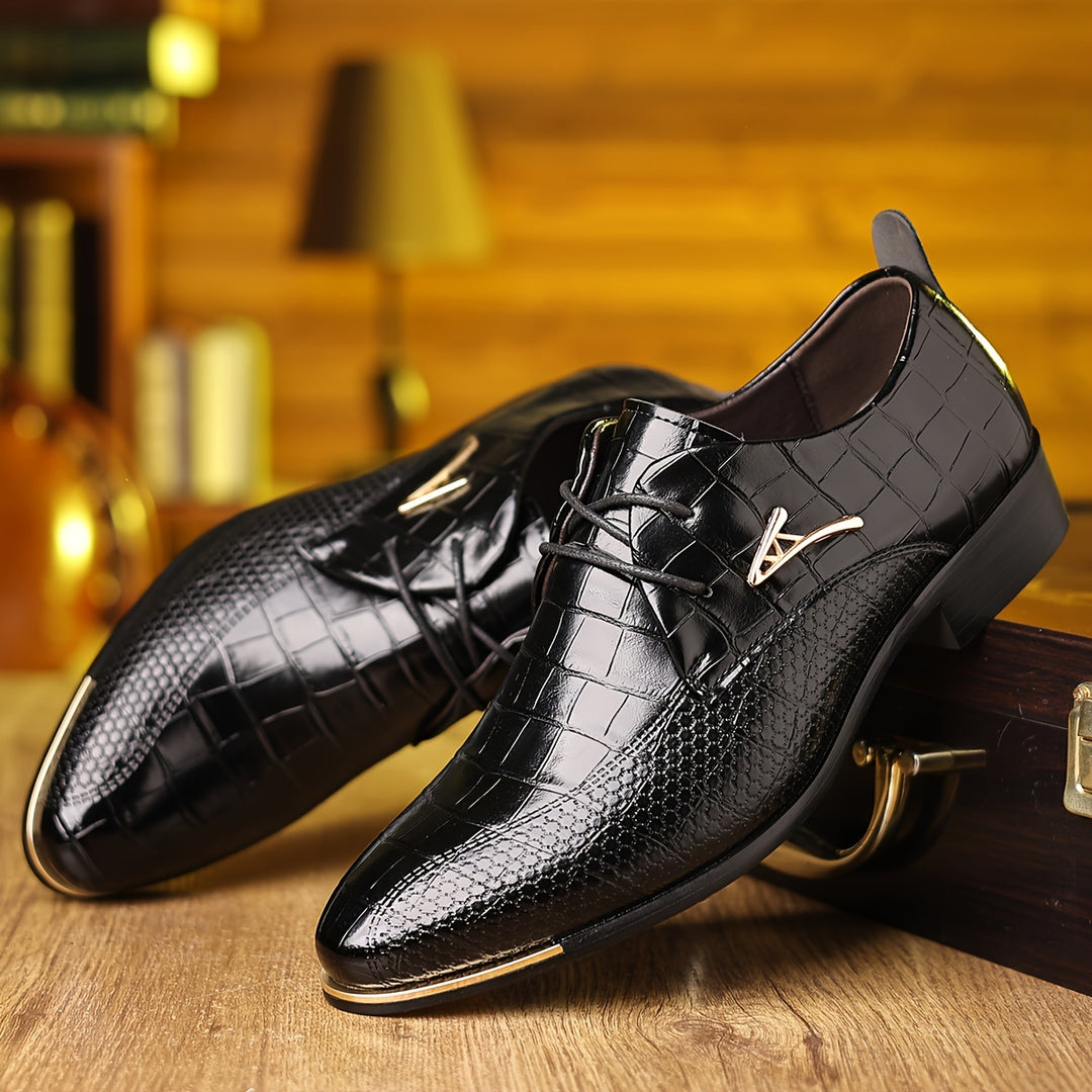 Hugo | Croc Leather Shoe