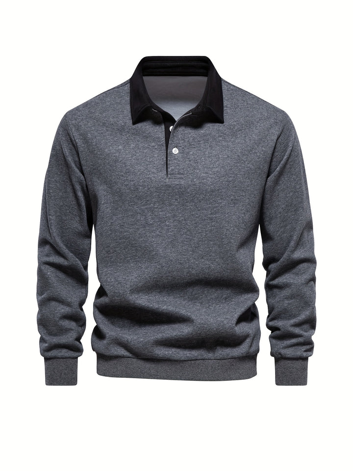 Bruno | Long-Sleeve Polo Sweater