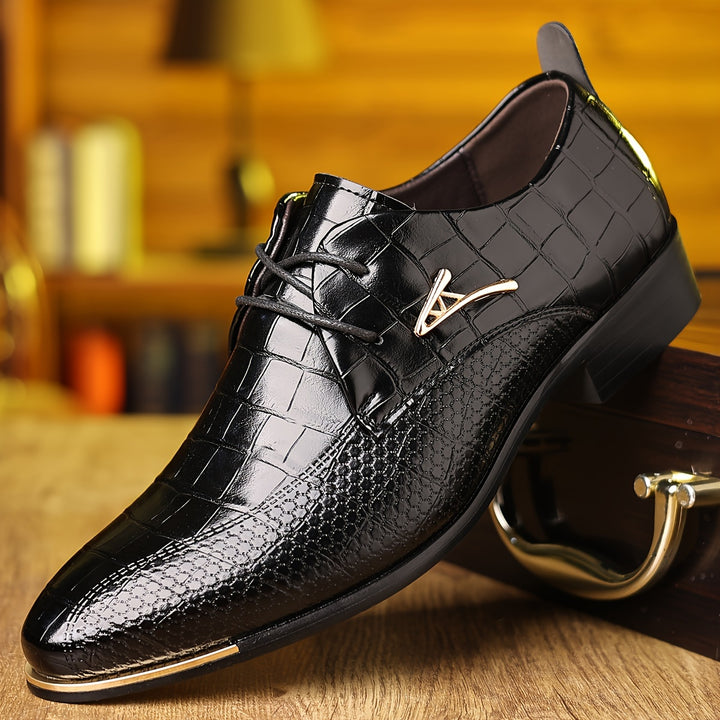 Hugo | Croc Leather Shoe