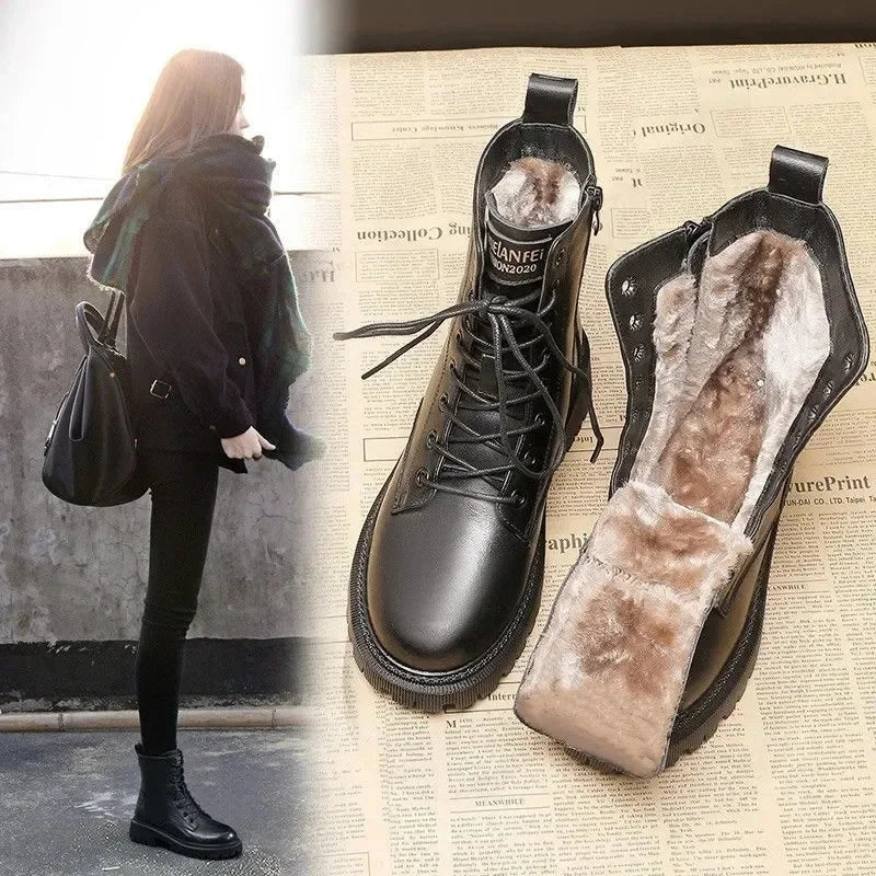 Brigit | Black Lined Boots