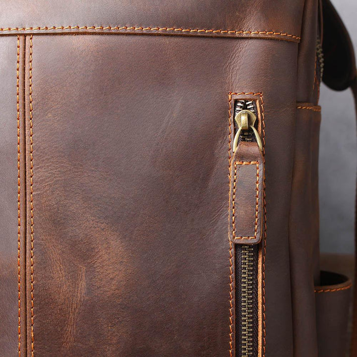 Rowan | Brown Leather Rucksack