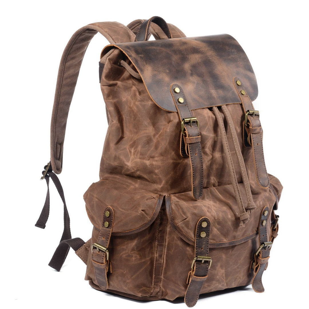 Aiden | Canvas Leather Backpack