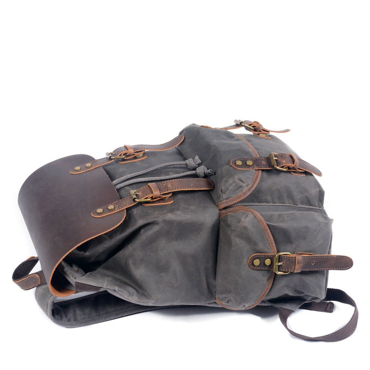 Aiden | Canvas Leather Backpack